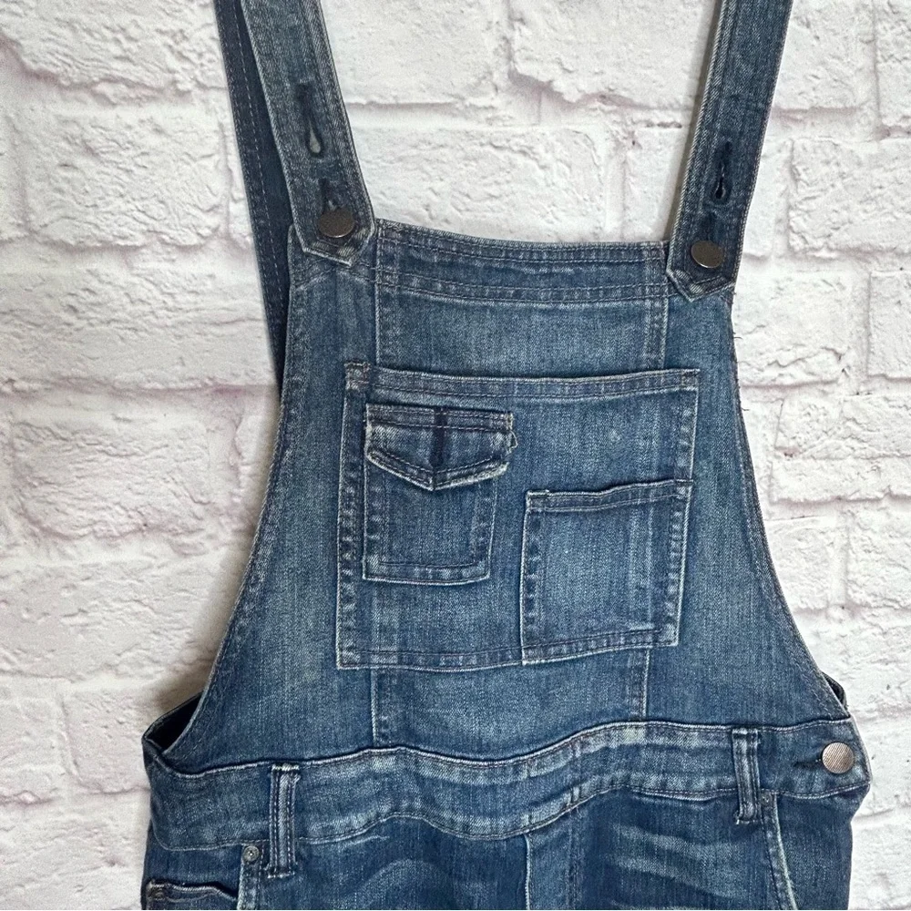 Free People Women's Sz 26 Distressed Backless Denim Overalls